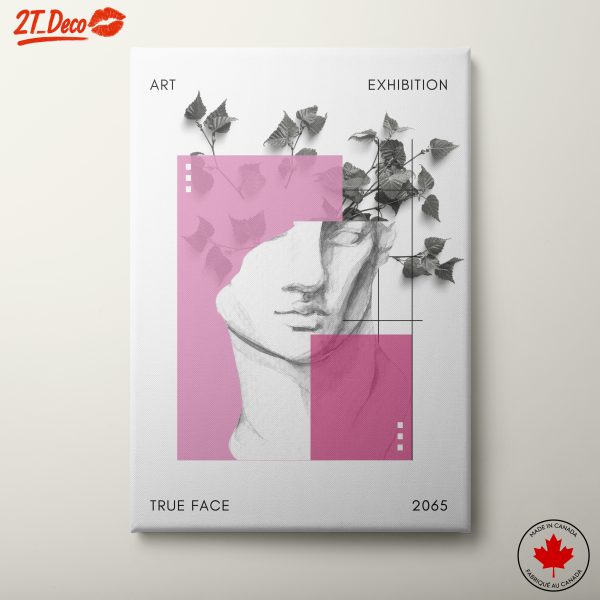 Modern Botanical Portrait with Artistic Touches