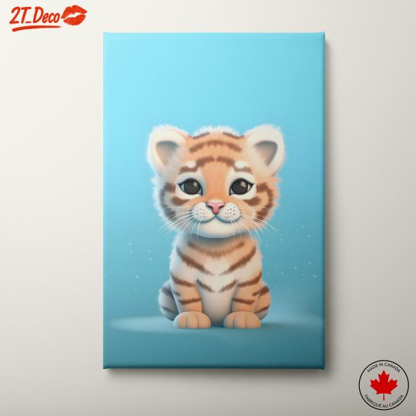 Charming Tiger Cub Illustration