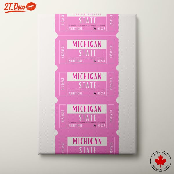 Michigan State Event Ticket Art