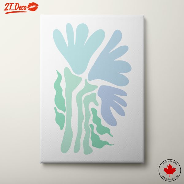 Abstract Botanical Artwork in Soft Colors