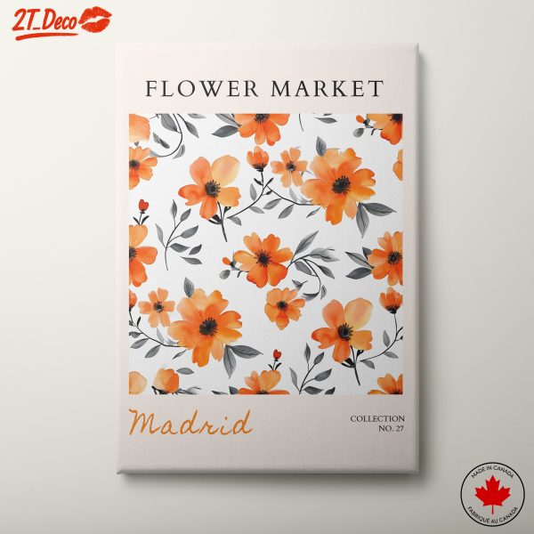 Flower Market Art From Madrid