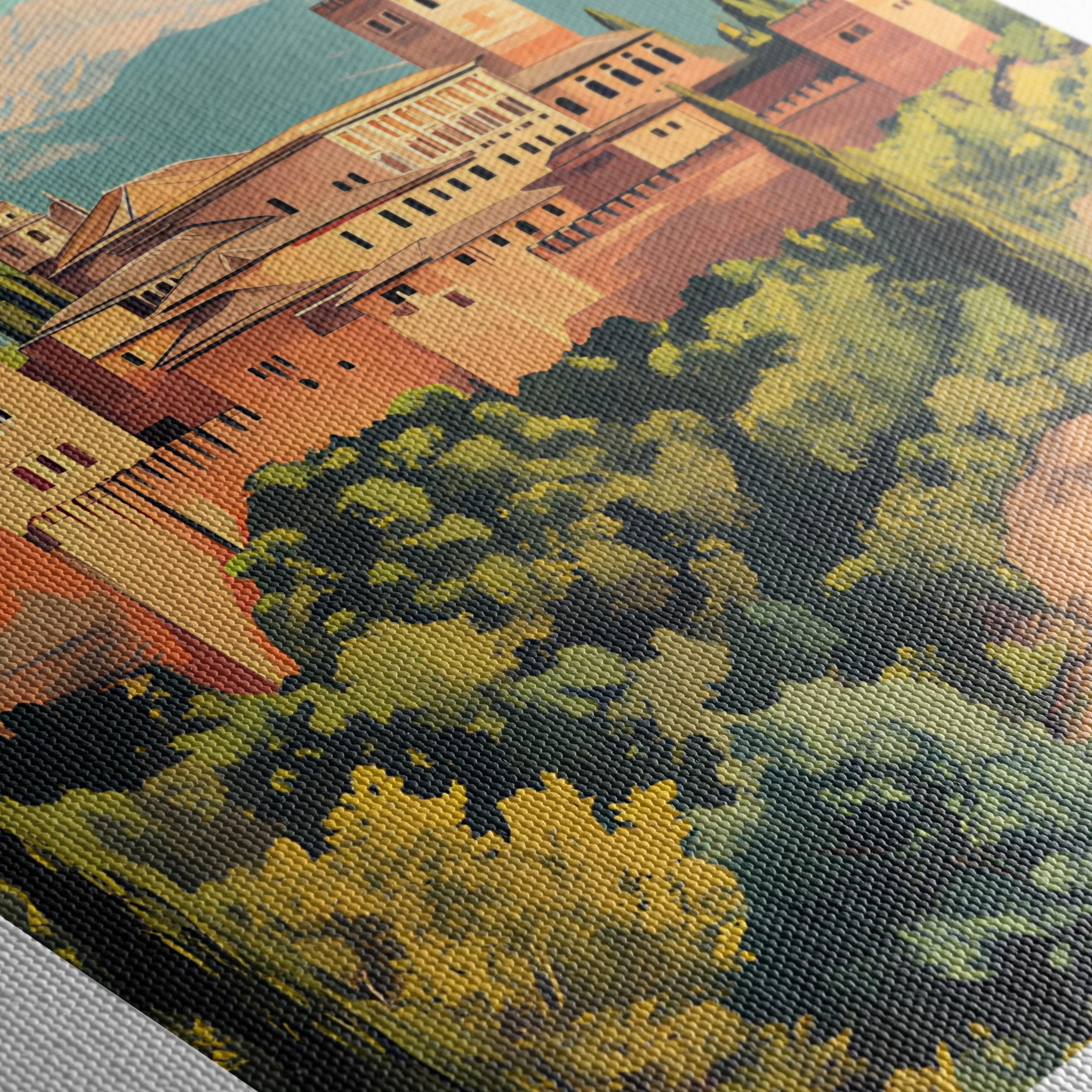 Stylized Depiction of Alhambra in Granada - Image 5