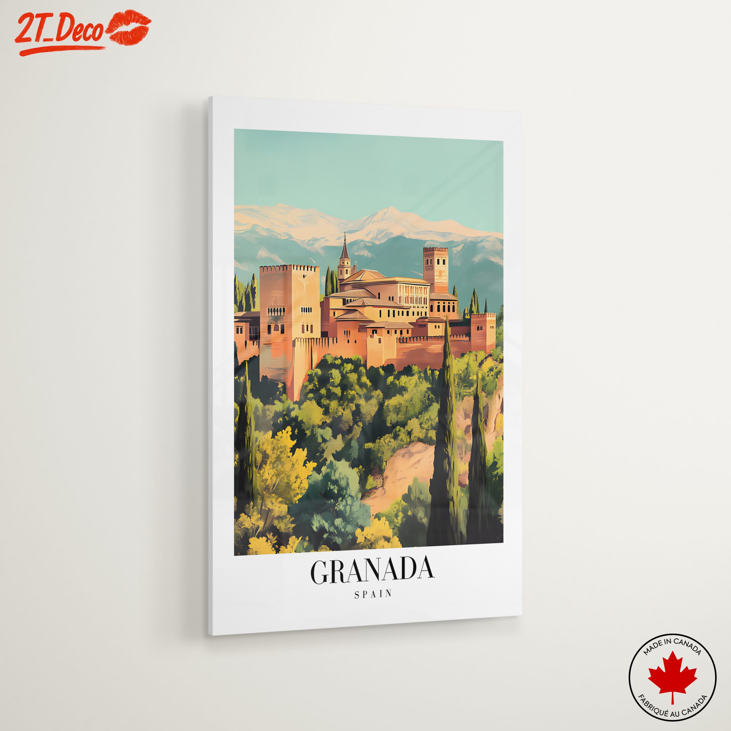 Stylized Depiction of Alhambra in Granada - Image 6