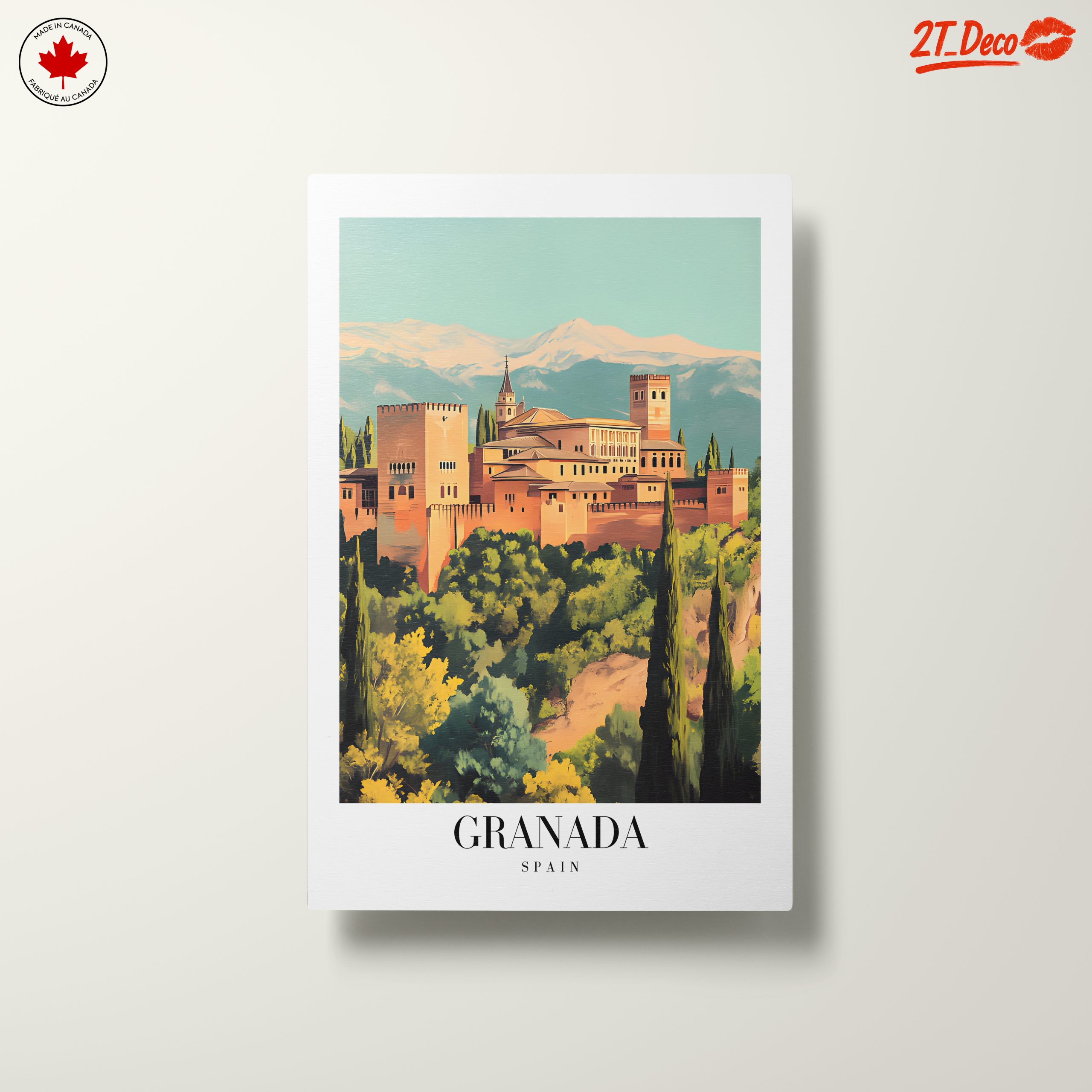 Stylized Depiction of Alhambra in Granada - Image 10