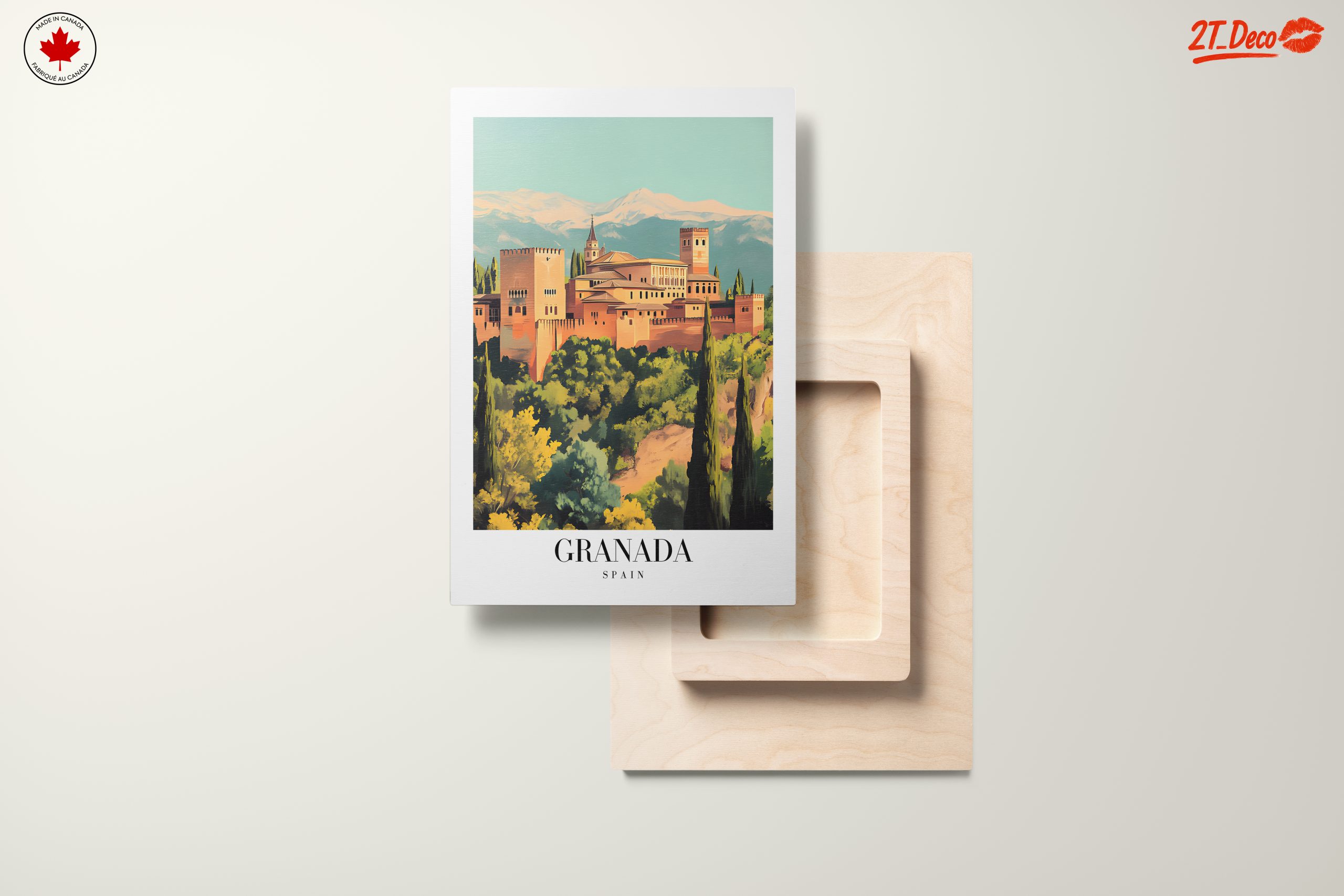 Stylized Depiction of Alhambra in Granada - Image 11