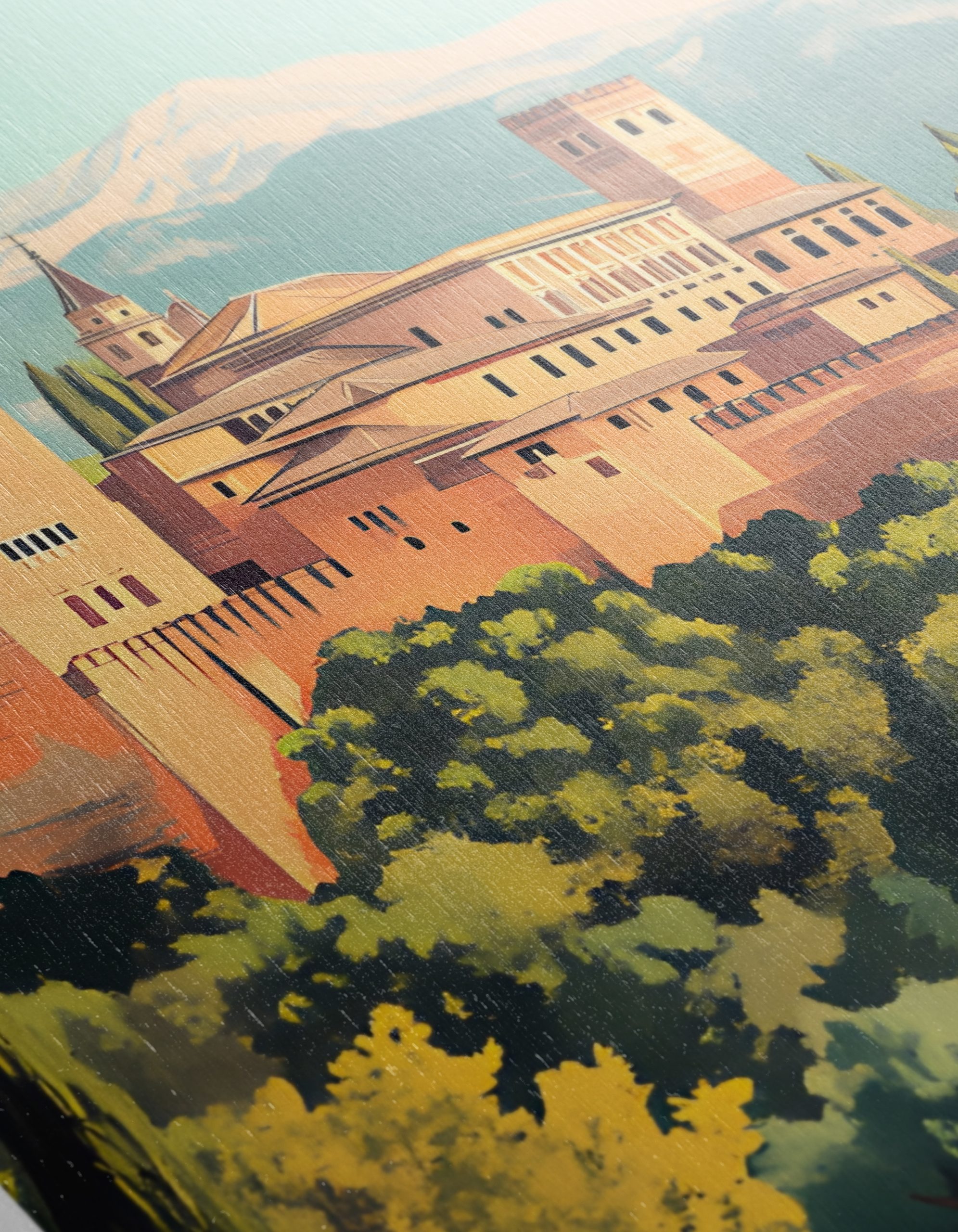 Stylized Depiction of Alhambra in Granada - Image 12