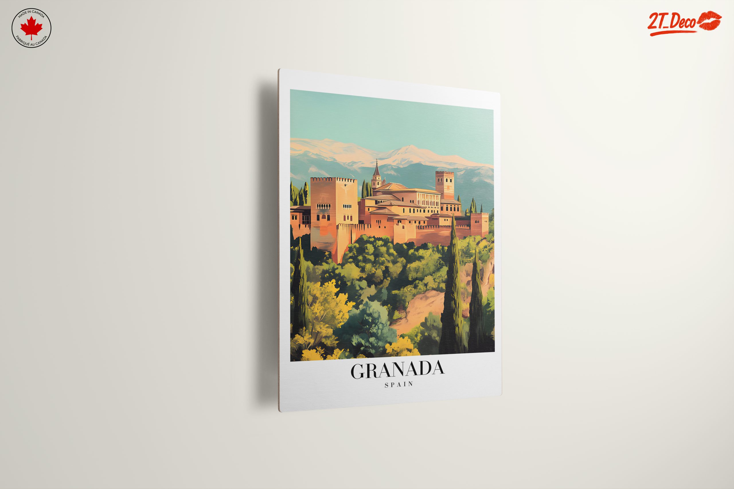 Stylized Depiction of Alhambra in Granada - Image 13