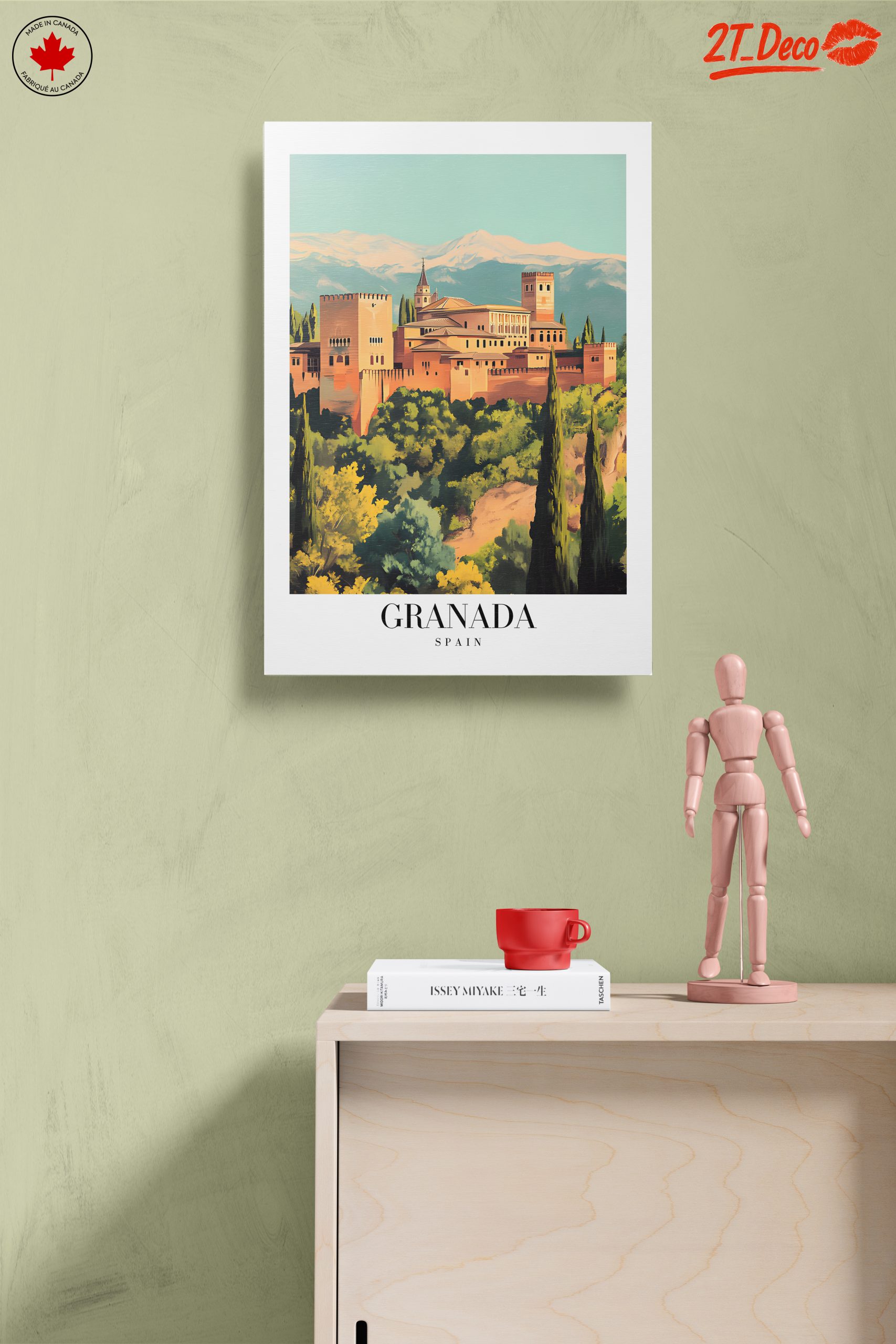 Stylized Depiction of Alhambra in Granada - Image 14