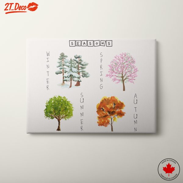 Seasonal Nature Artwork Featuring Trees