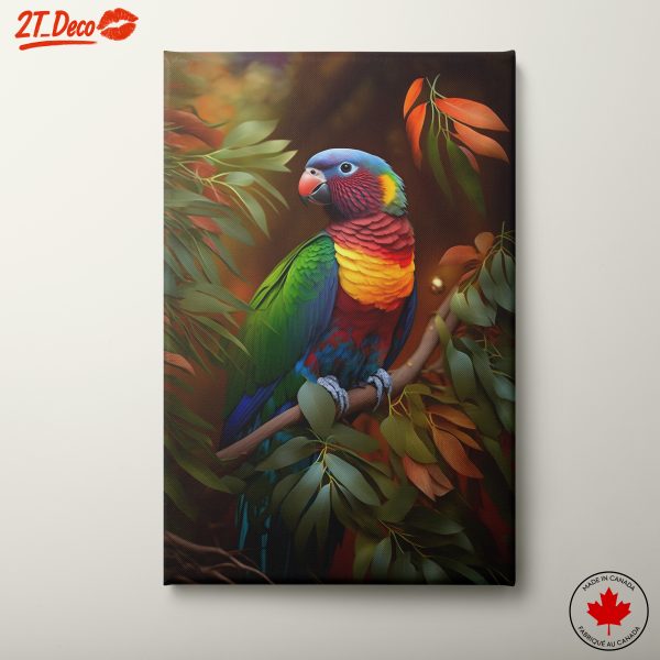 Vibrant Colorful Parrot Art