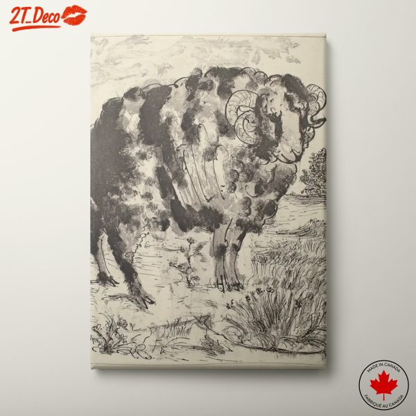 Whimsical Sheep Illustration