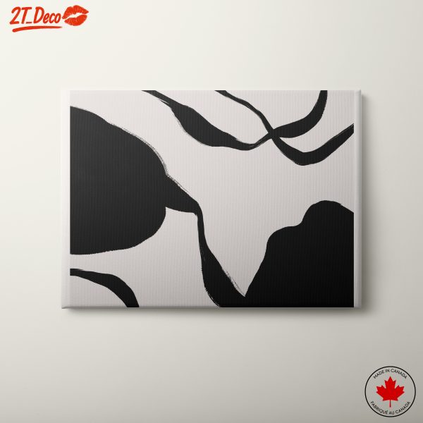 Abstract Monochromatic Shapes Art