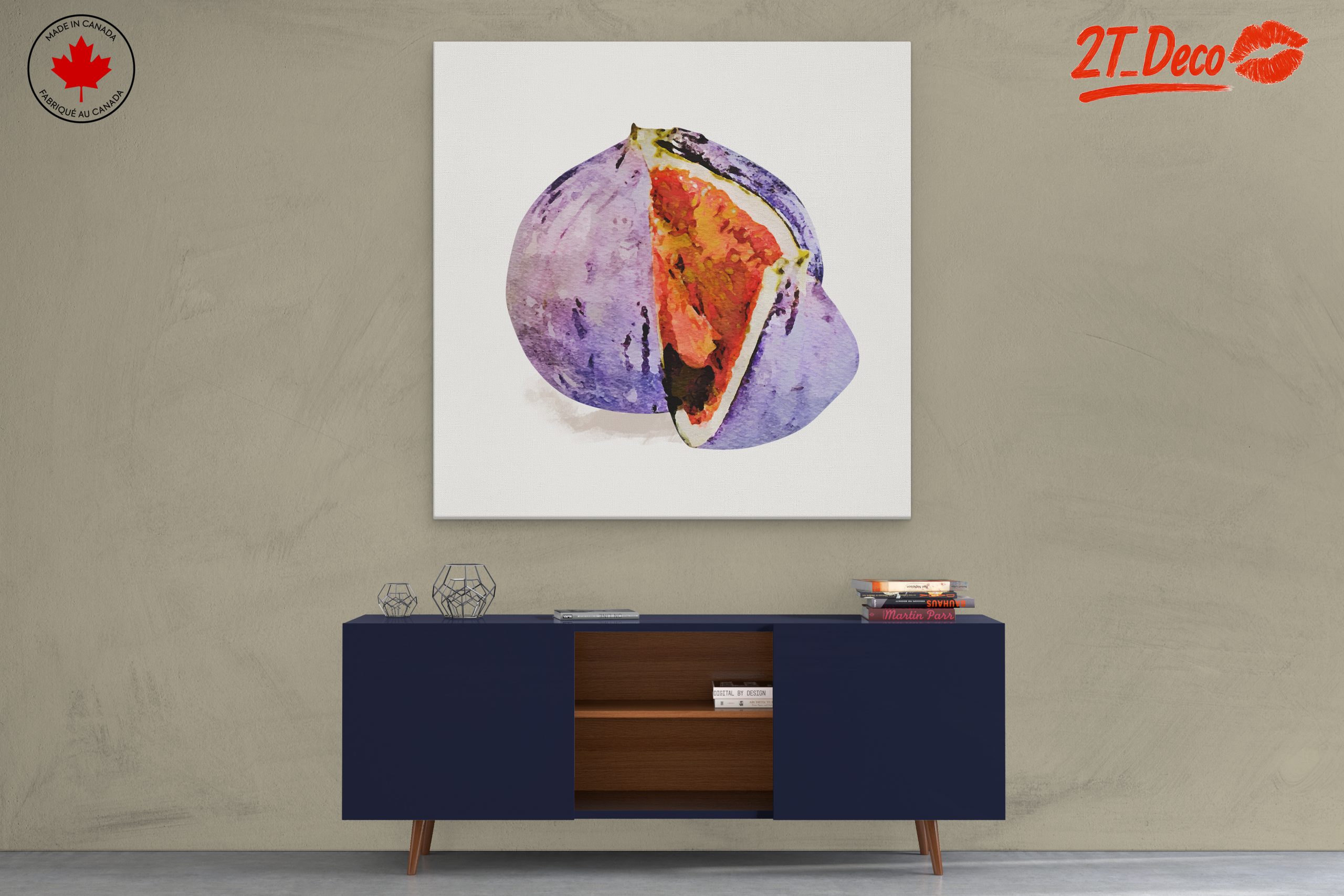 Stylized Fig Artwork in Abstract Style - Image 3