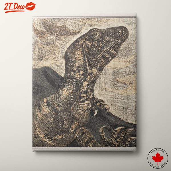 Detailed Geometric Reptile Art