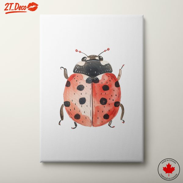 Whimsical Ladybug Illustration