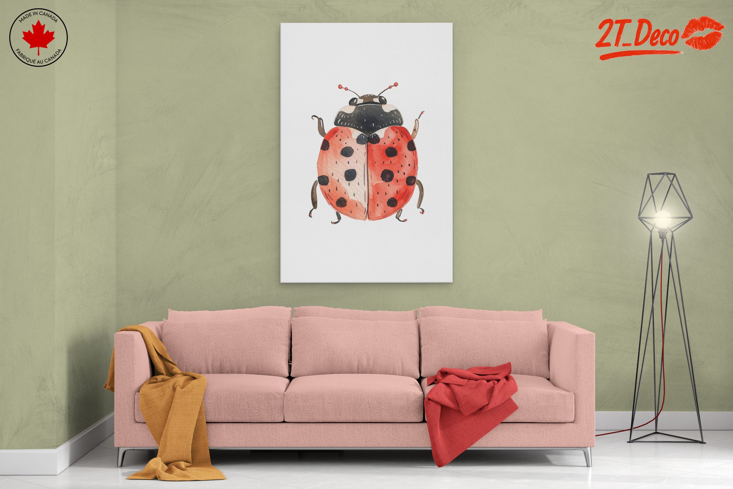 Whimsical Ladybug Illustration - Image 2