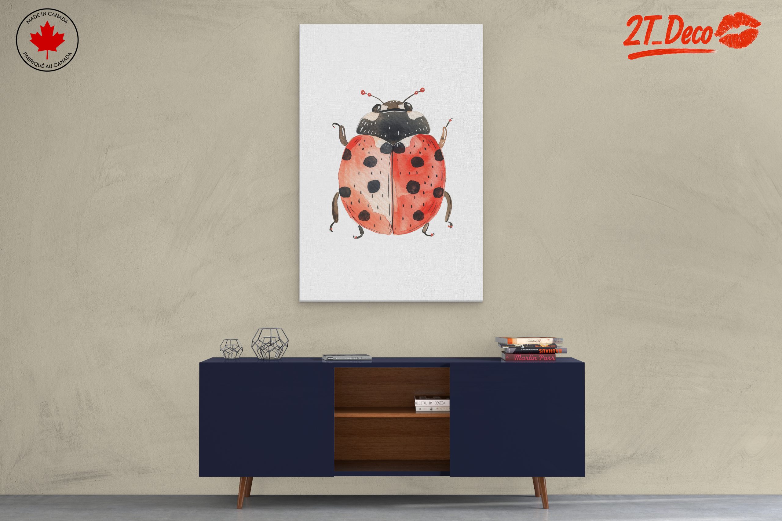 Whimsical Ladybug Illustration - Image 3