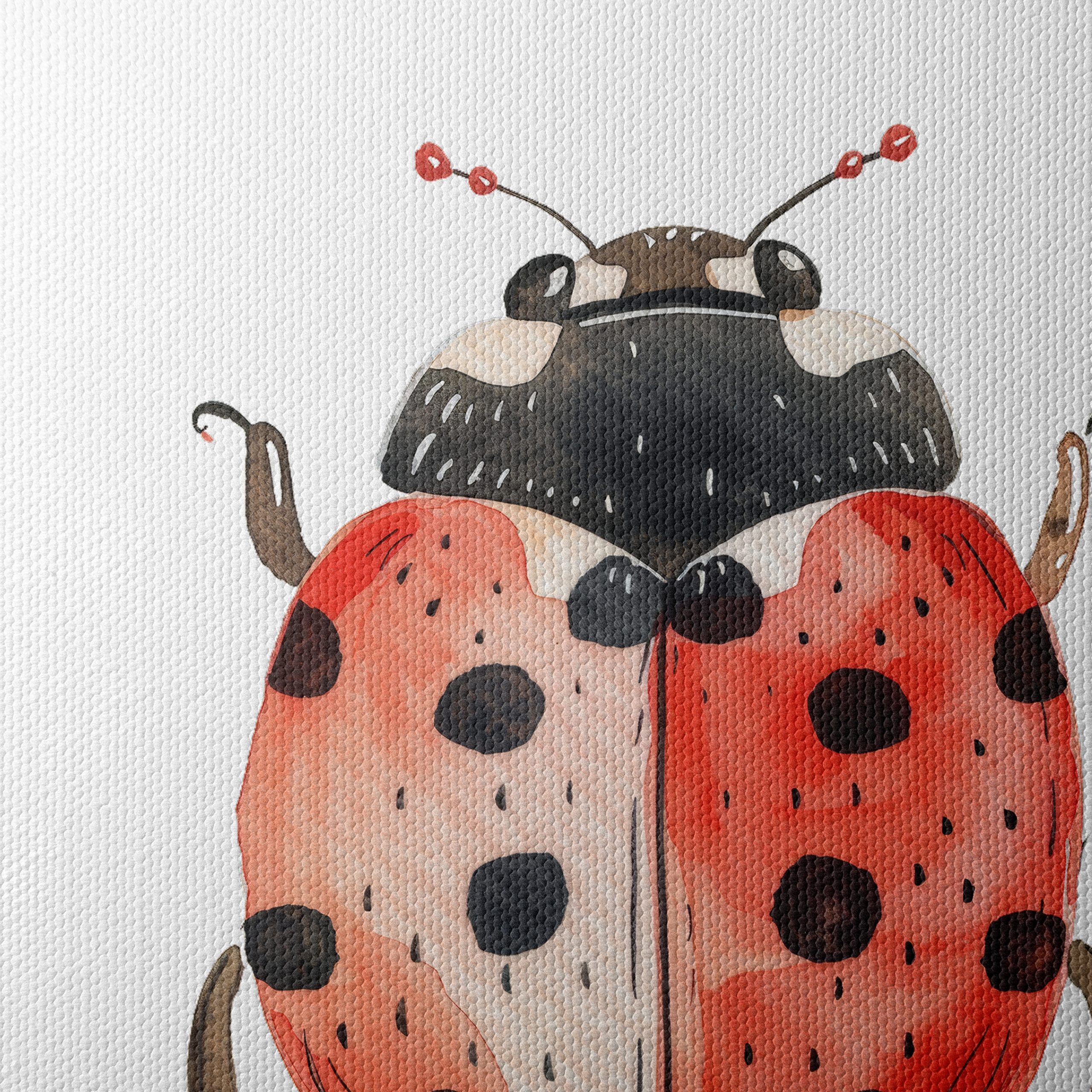 Whimsical Ladybug Illustration - Image 4