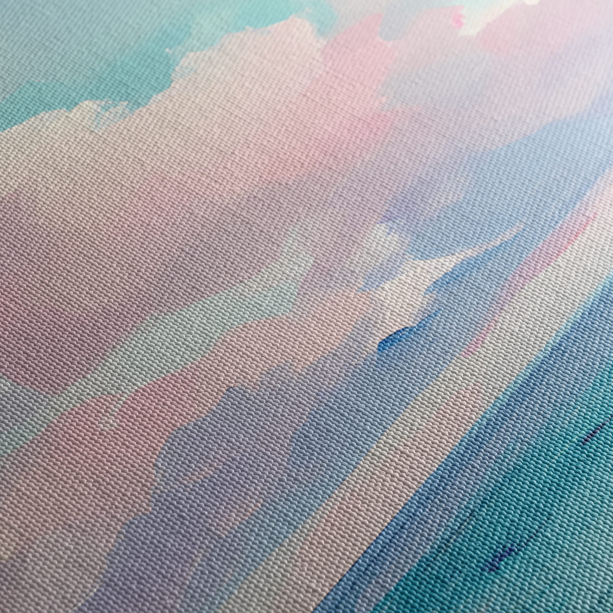 Dreamy Contemporary Landscape with Soft Clouds - Image 5