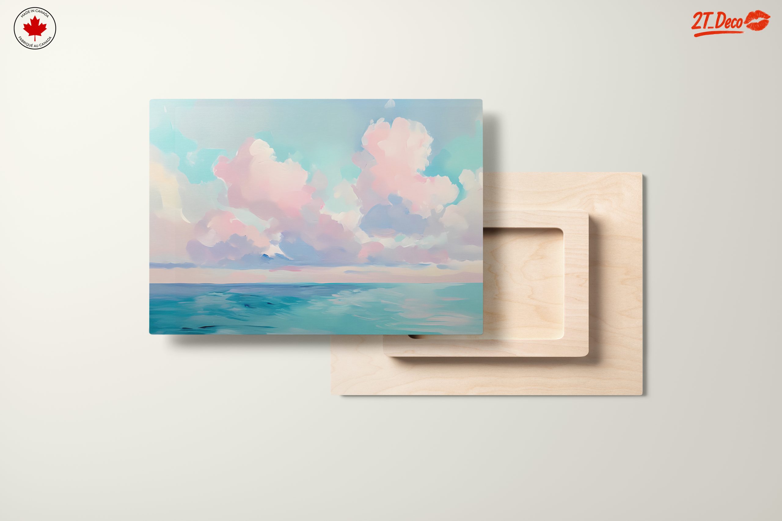 Dreamy Contemporary Landscape with Soft Clouds - Image 11