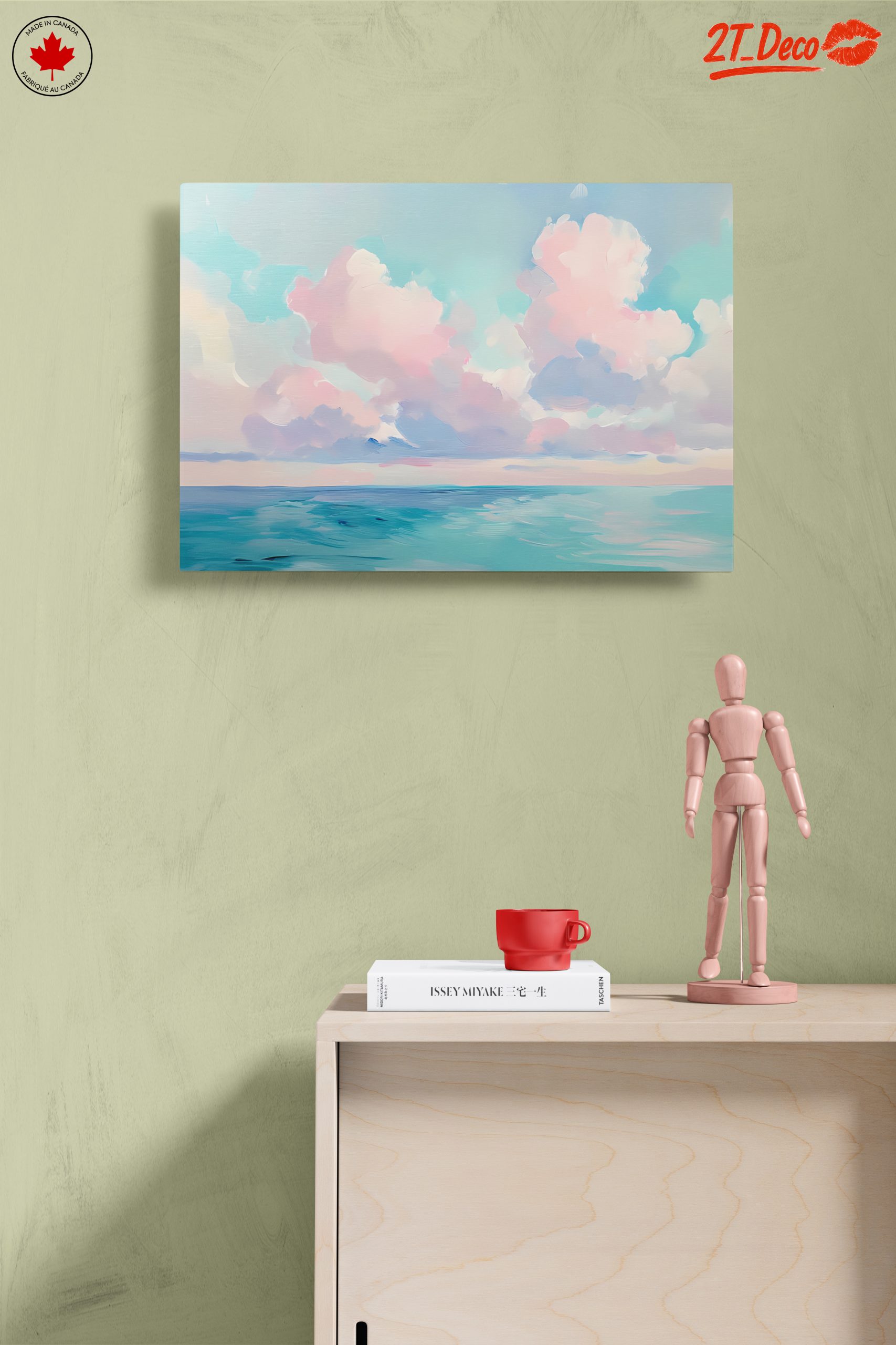 Dreamy Contemporary Landscape with Soft Clouds - Image 14