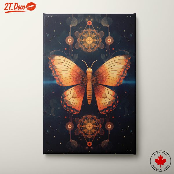 Stunning Butterfly Art with Geometric Elements