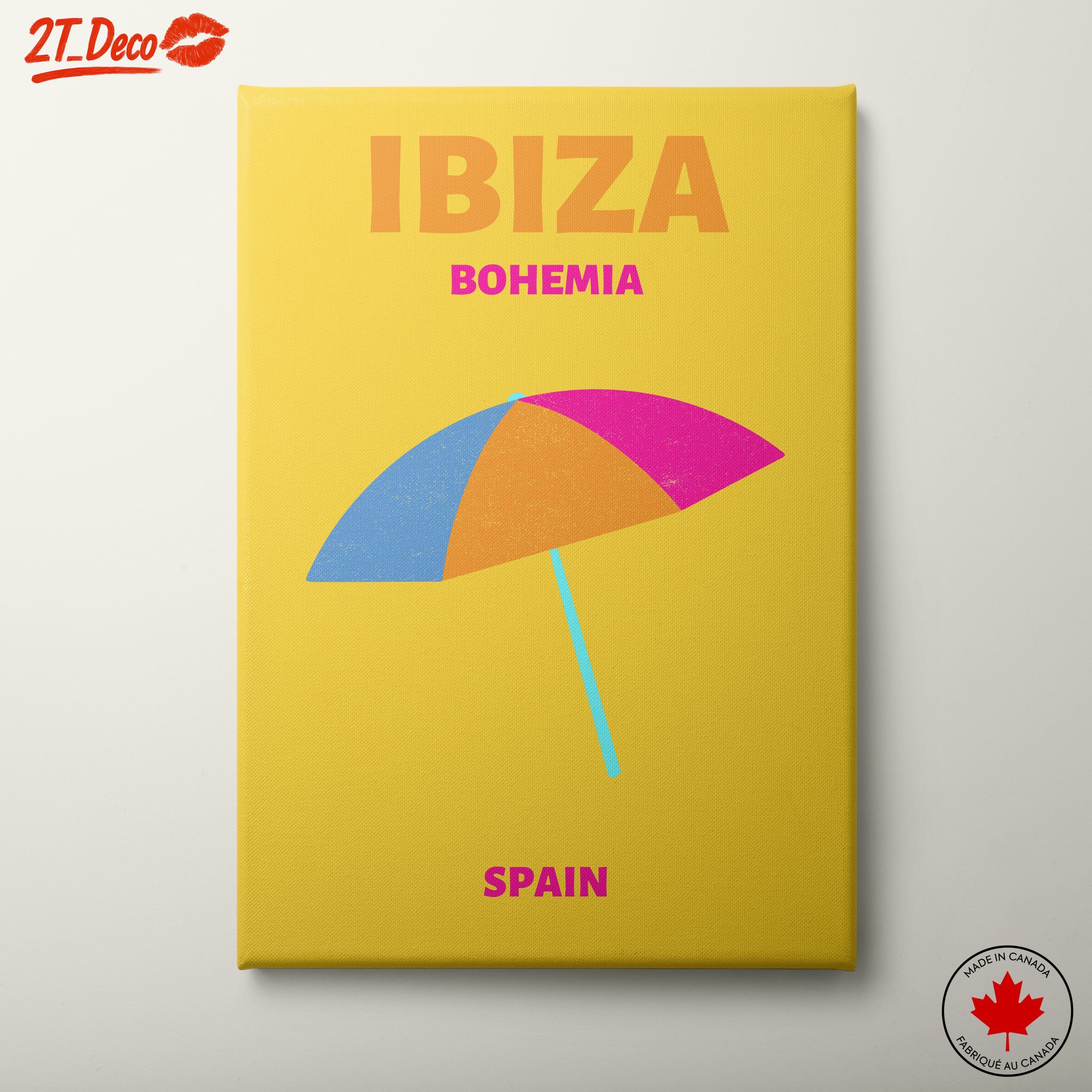 Colorful Bohemian Ibiza Beach Umbrella