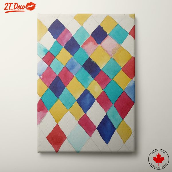 Vibrant Geometric Colorful Abstract Artwork