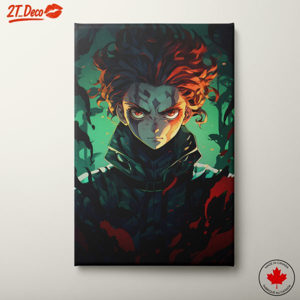 Demon Slayer Character Artwork with Vivid Colors