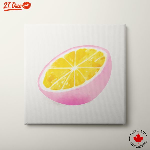 Whimsical Lemon Slice Illustration