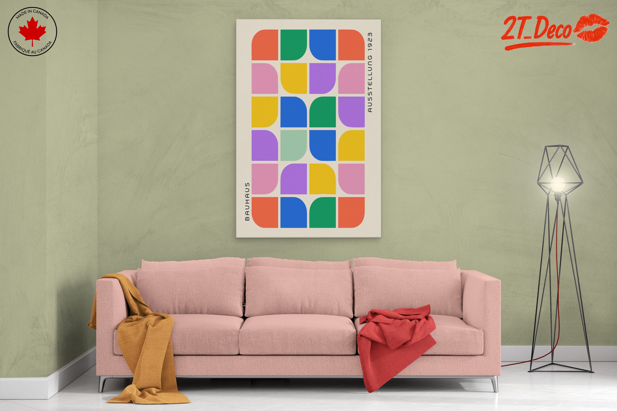 Colorful Bauhaus Art with Geometric Shapes - Image 2