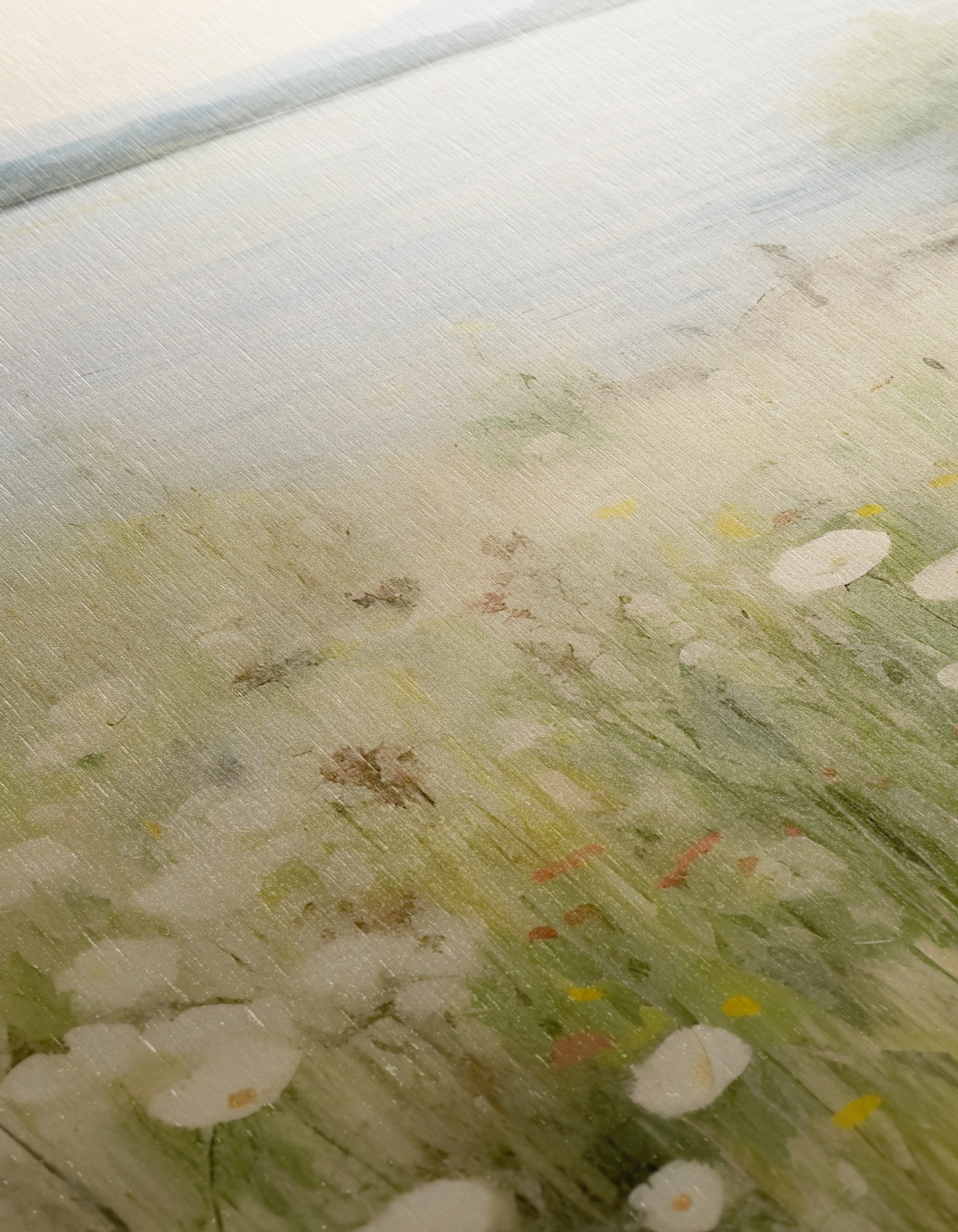 Serene Wildflower Landscape by the Water - Image 12