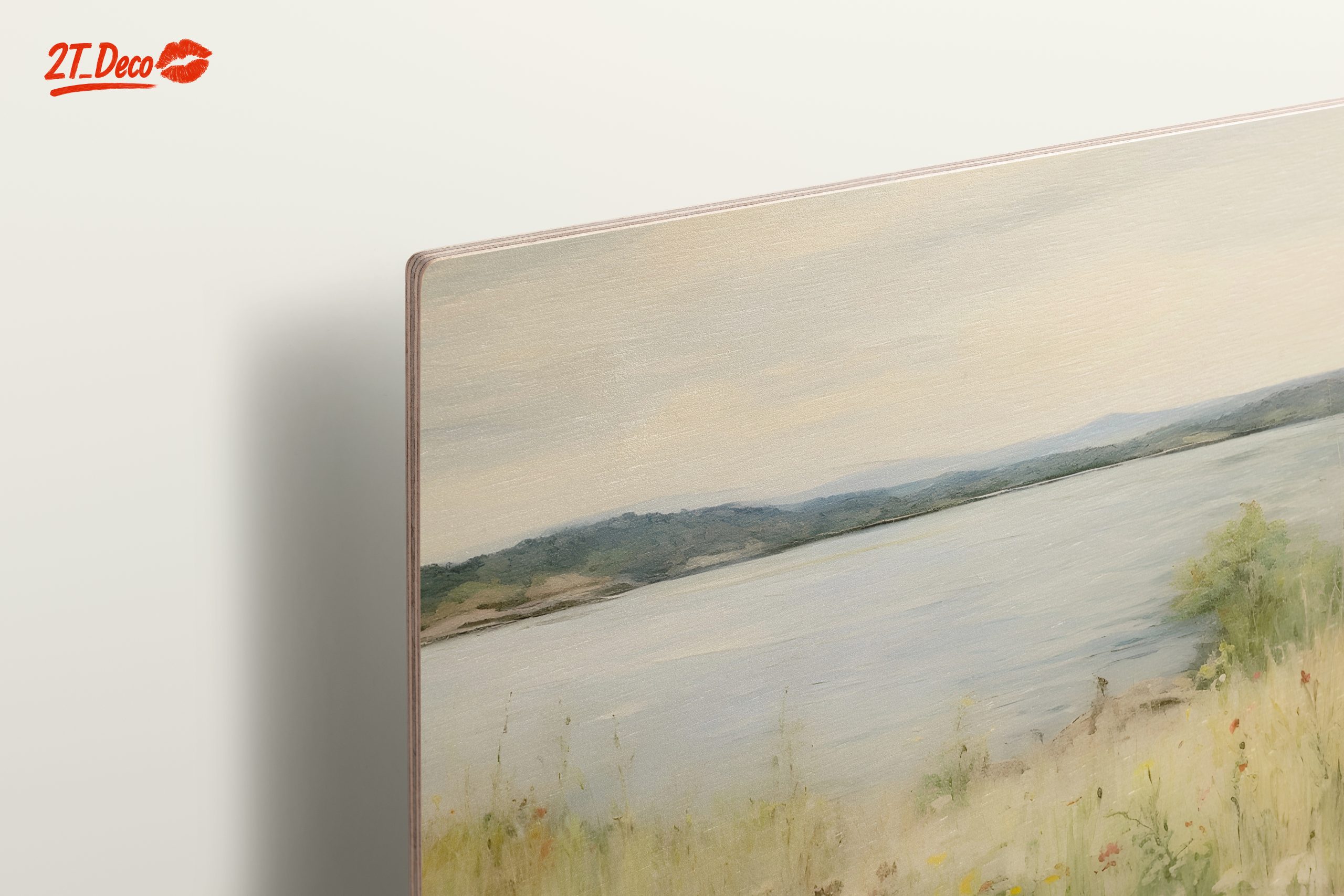 Serene Wildflower Landscape by the Water - Image 15