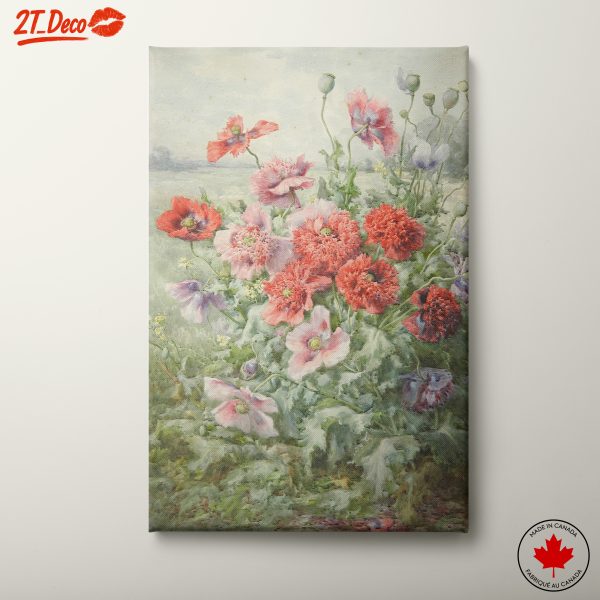 Beautiful Poppy Floral Arrangement Art