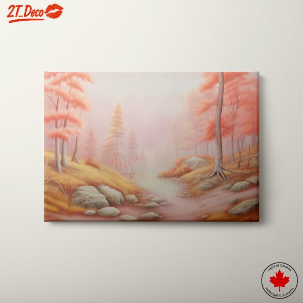 Ethereal Abstract Landscape with Autumn Hues