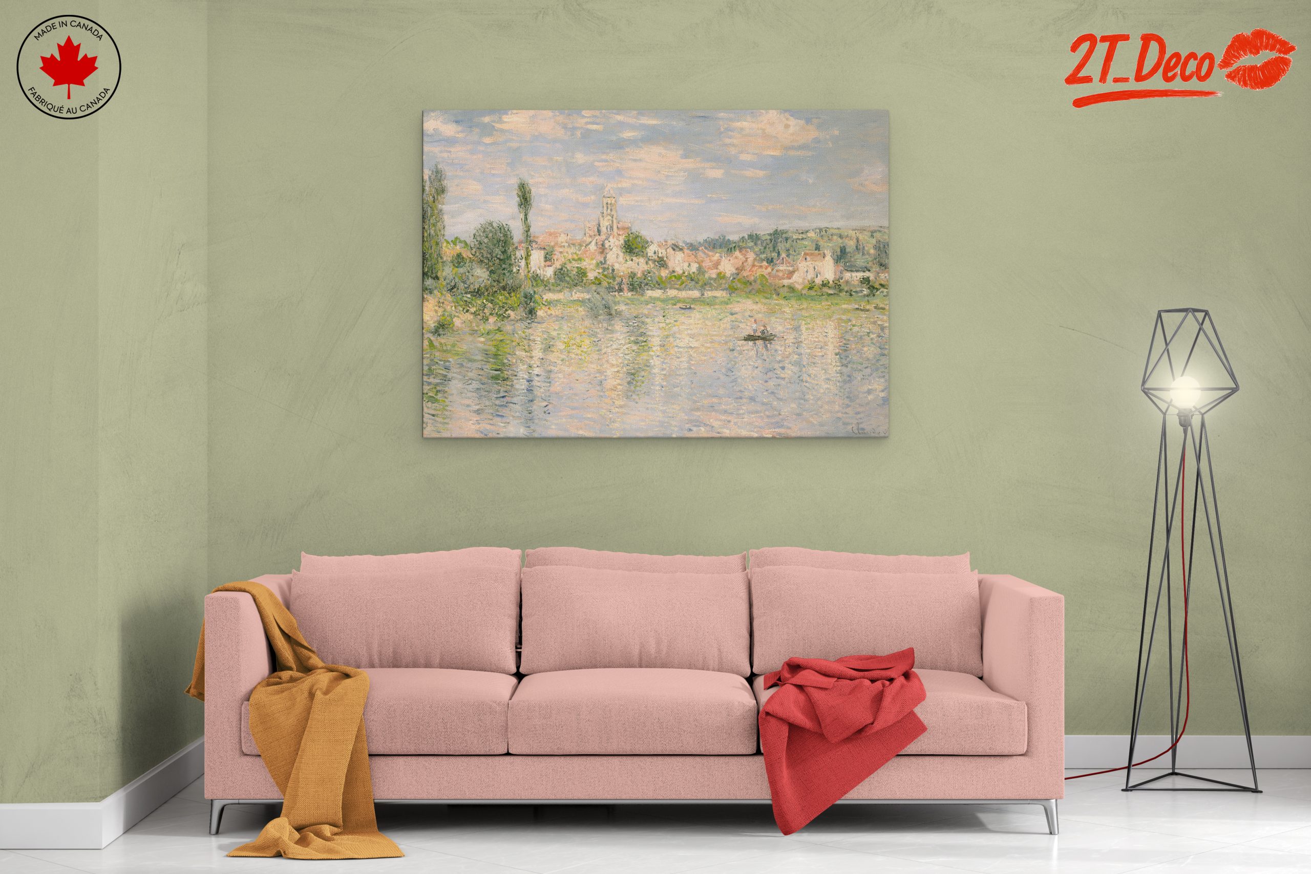 Serene Abstract Landscape with Water Reflection - Image 2