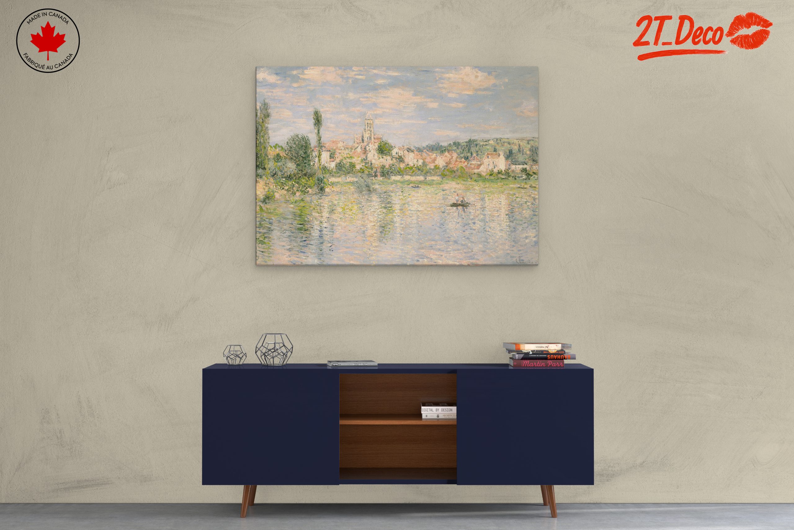 Serene Abstract Landscape with Water Reflection - Image 3