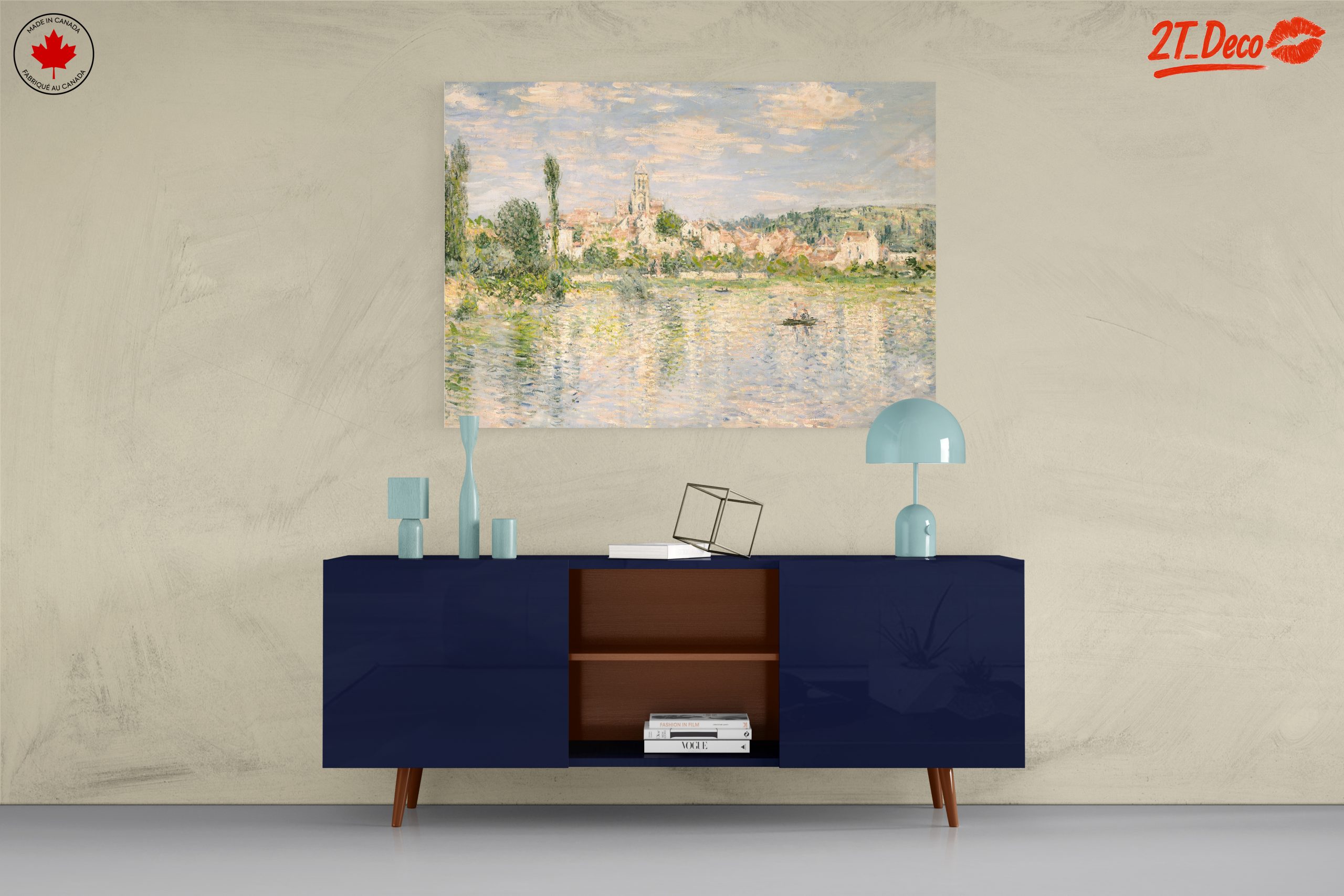 Serene Abstract Landscape with Water Reflection - Image 8