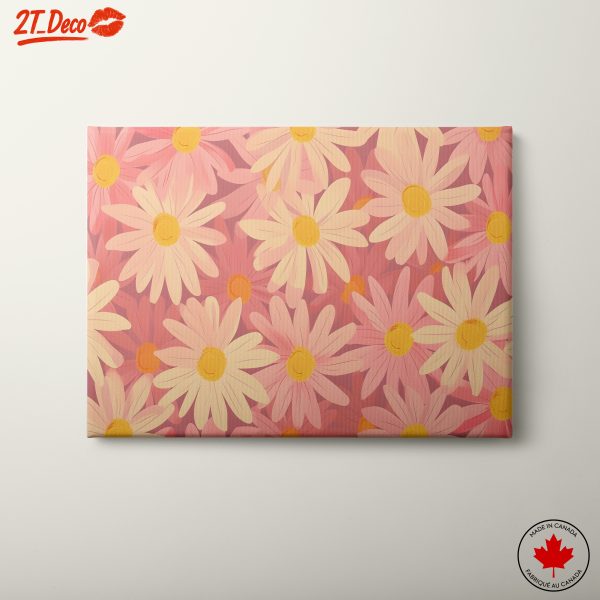 Vibrant Floral Art with Daisies