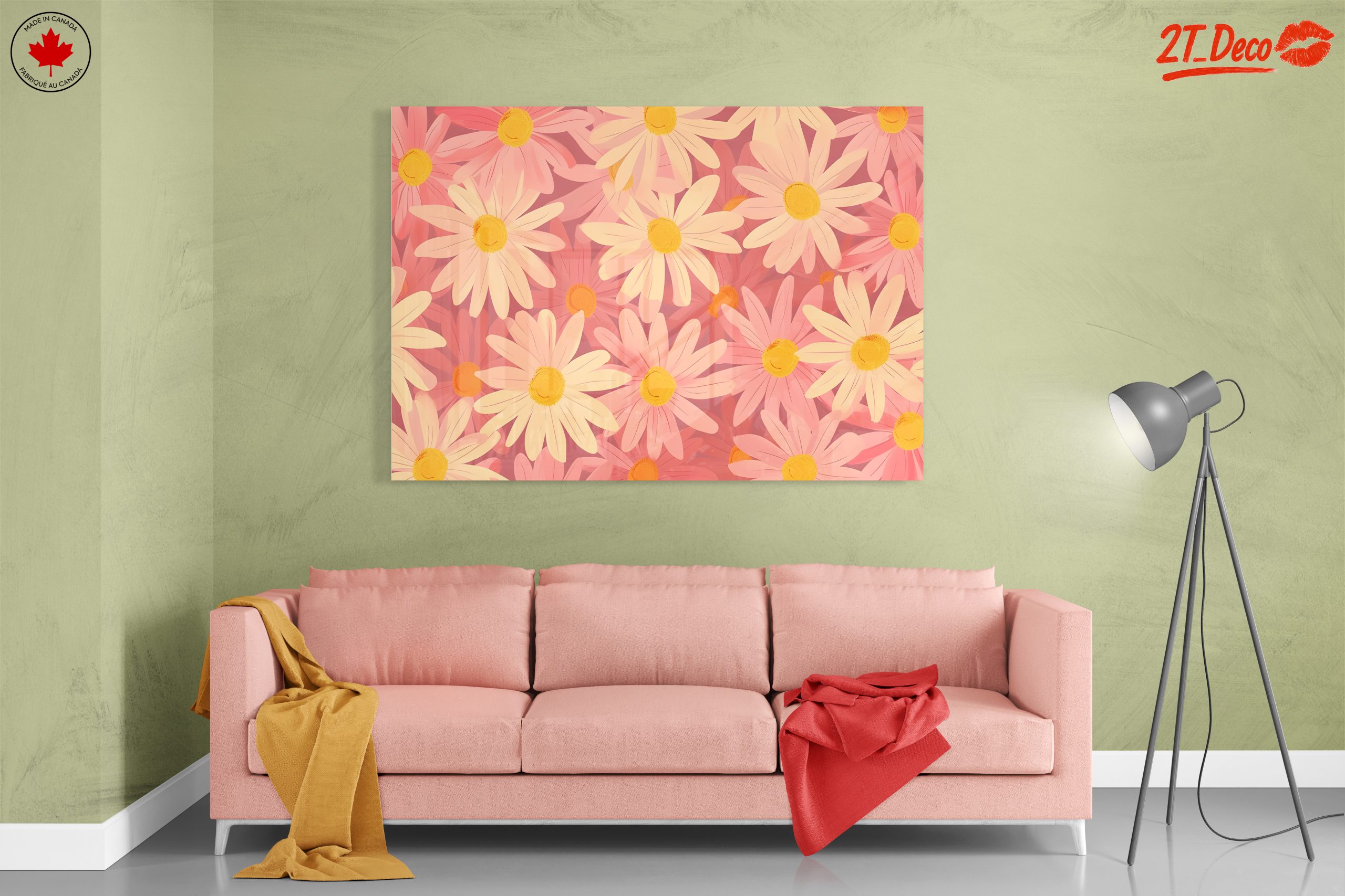 Vibrant Floral Art with Daisies - Image 7