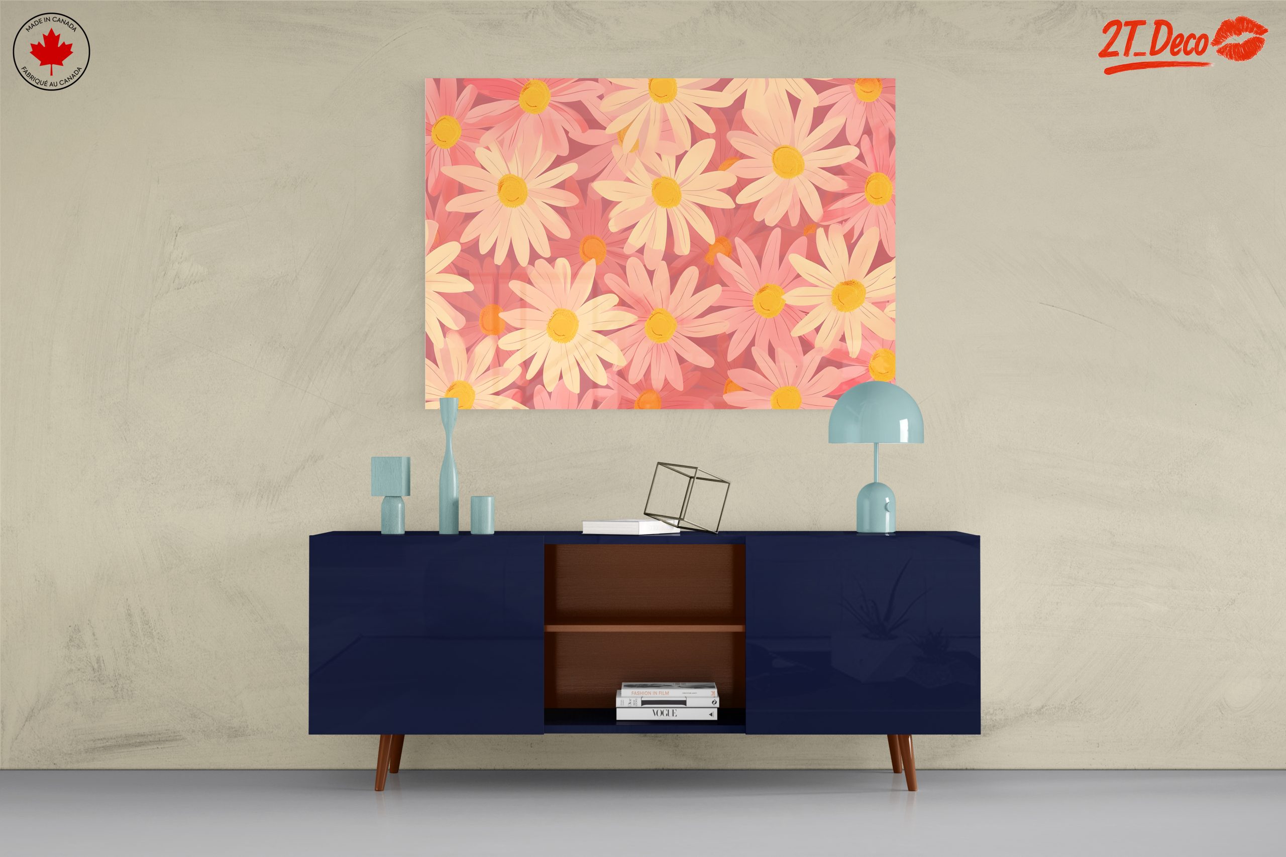 Vibrant Floral Art with Daisies - Image 8