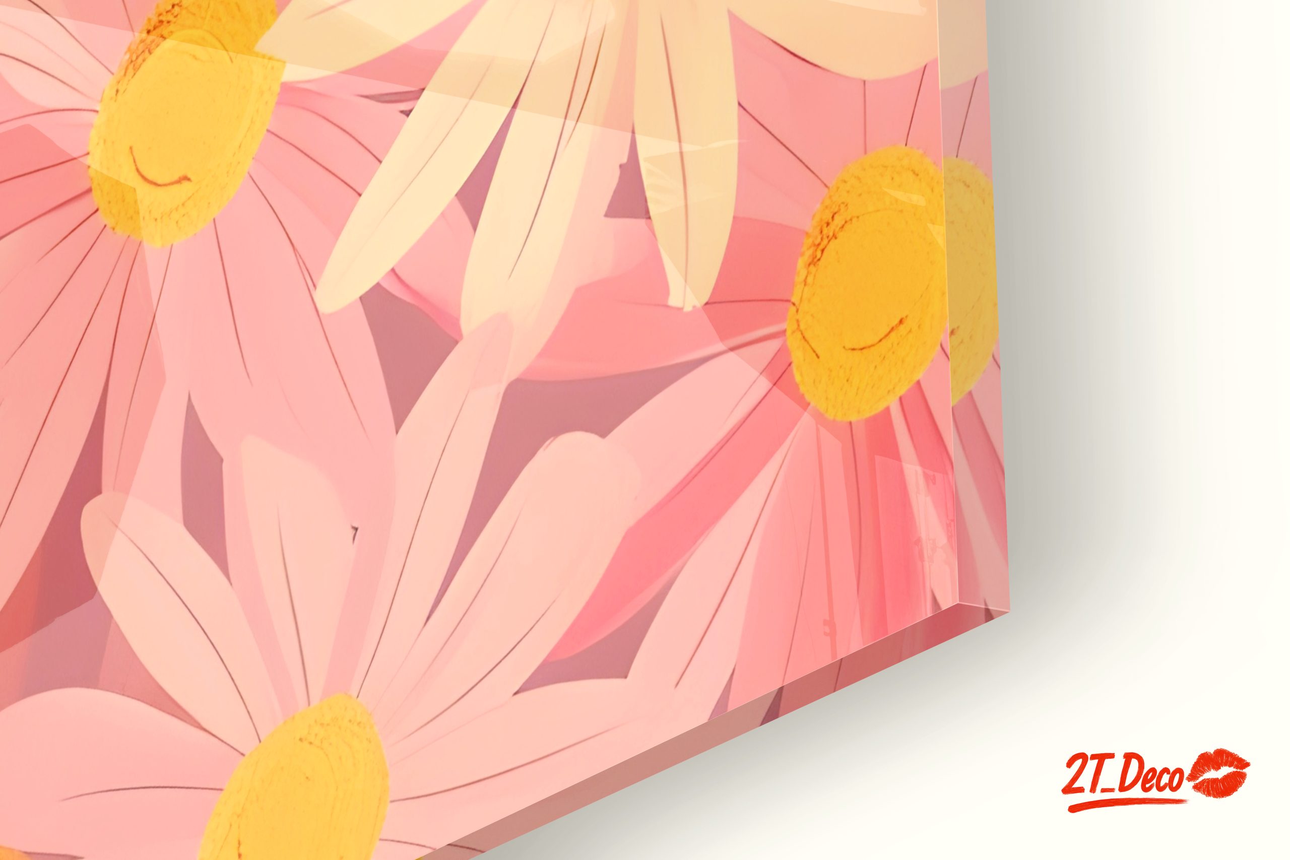 Vibrant Floral Art with Daisies - Image 9