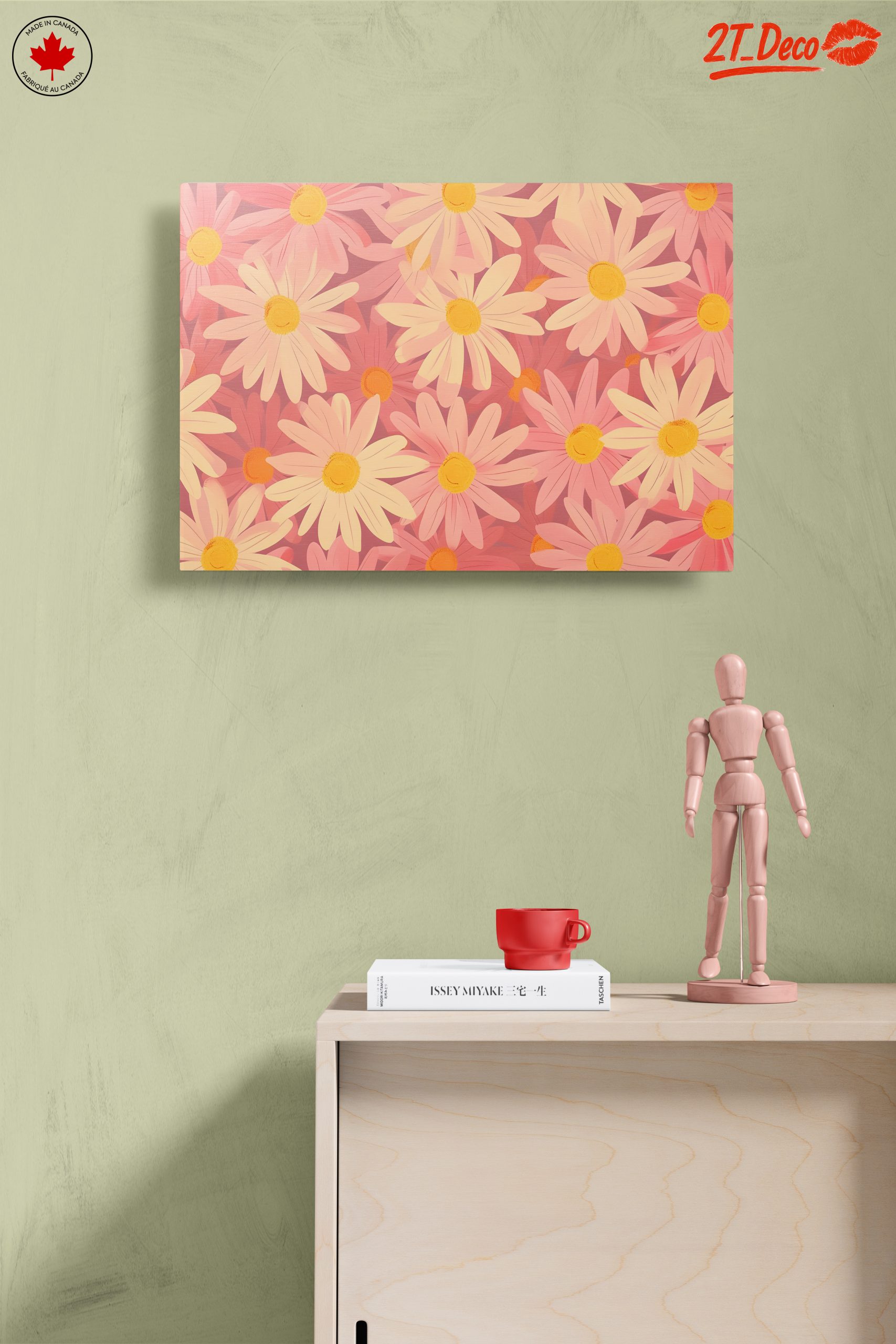 Vibrant Floral Art with Daisies - Image 14