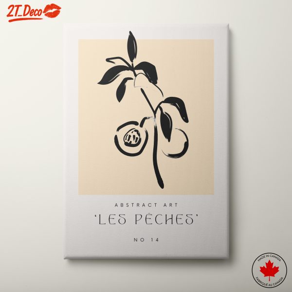 Abstract Peach Illustration Art