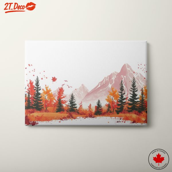 Autumn Mountain Landscape with Vibrant Foliage