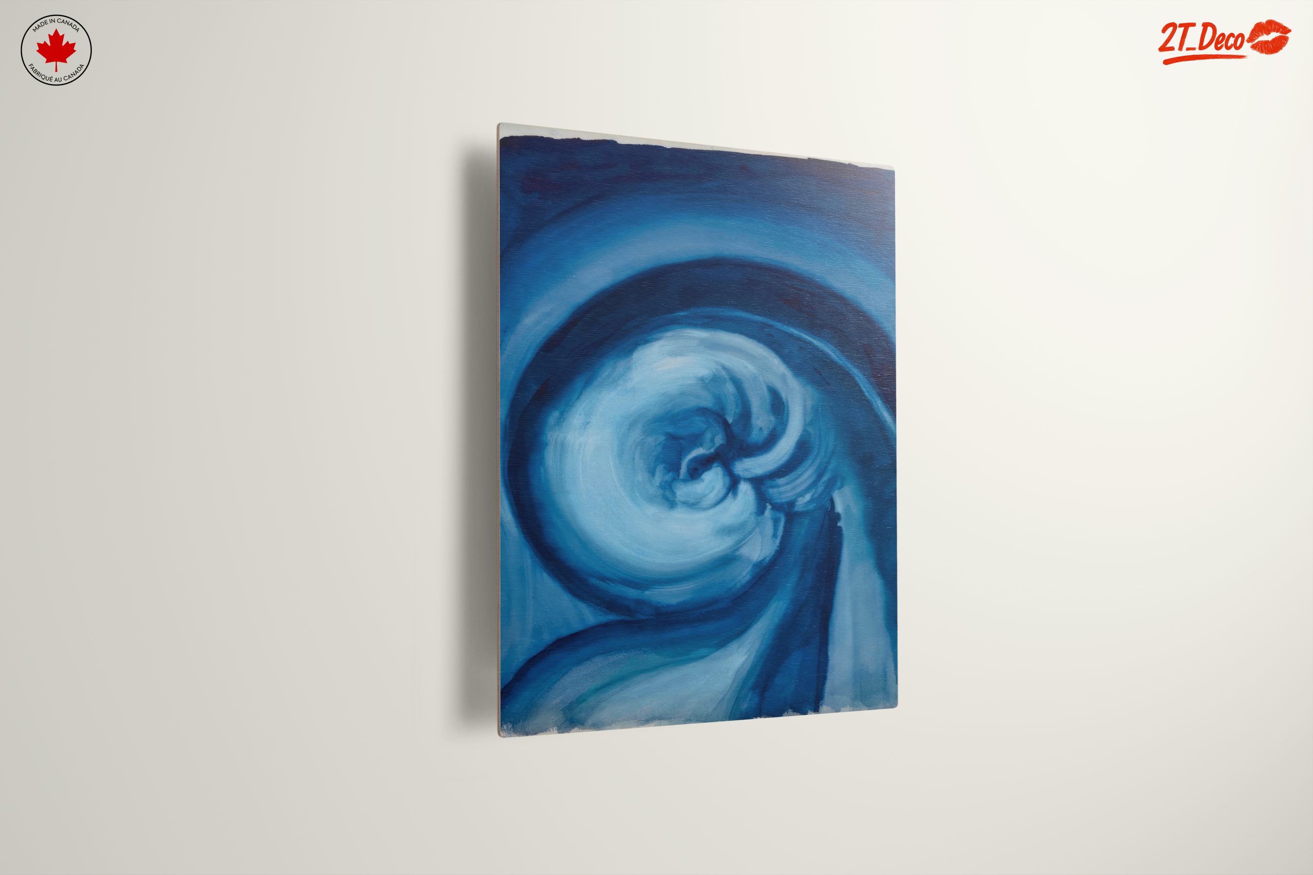 Swirling Blue Abstract Art - Image 13
