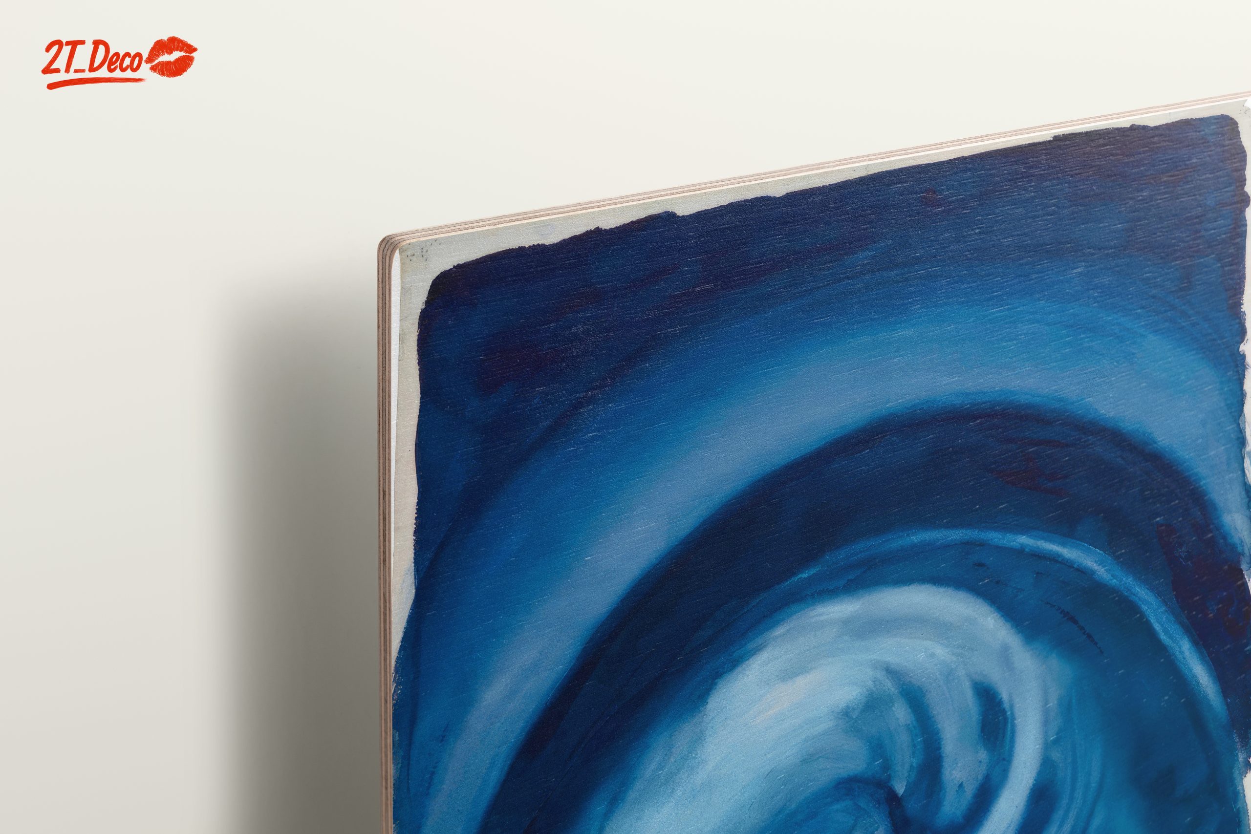 Swirling Blue Abstract Art - Image 15
