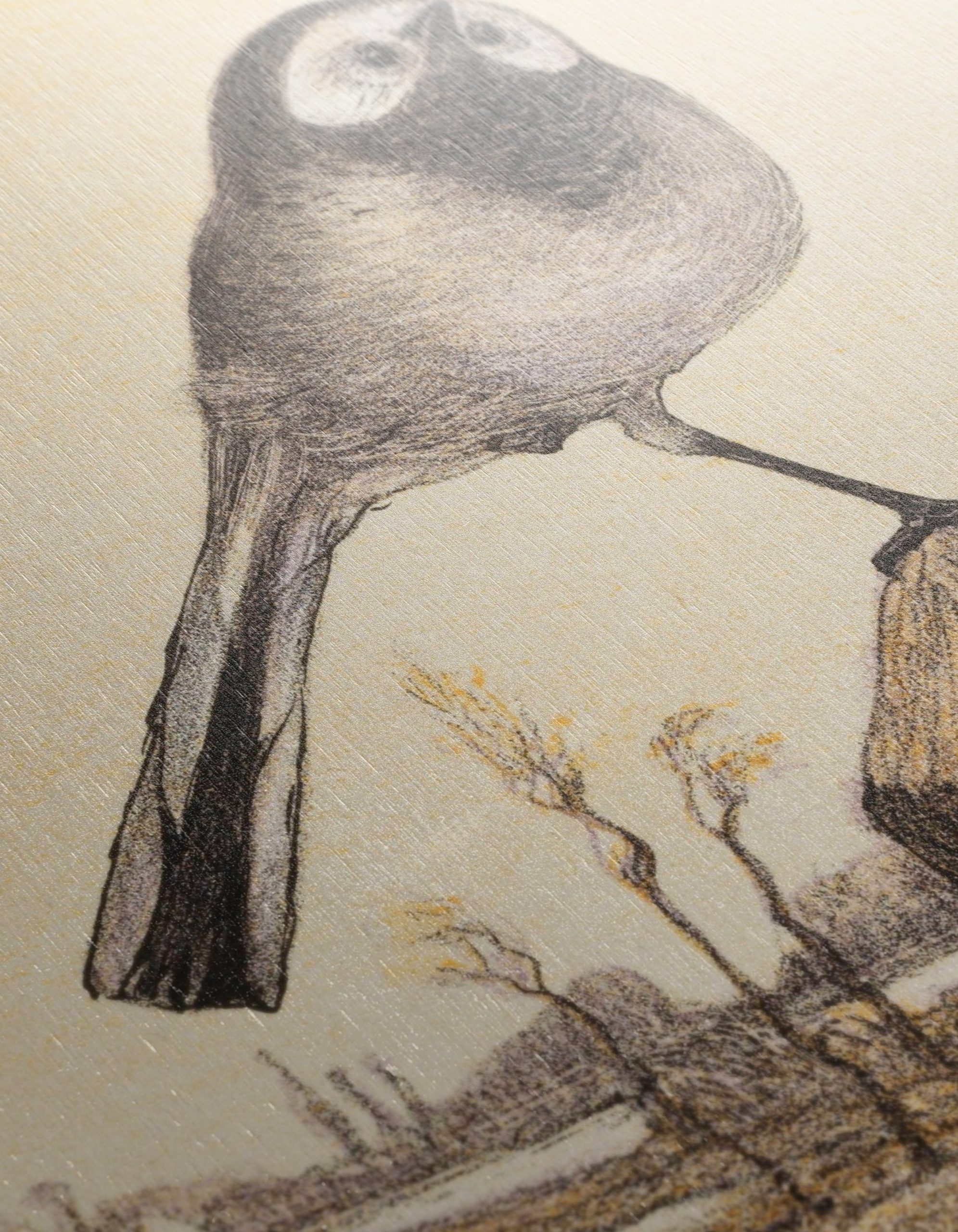 Charming Bird Illustration on Wood - Image 12