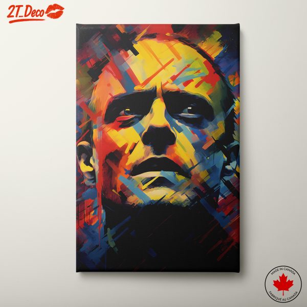Vibrant Modern Portrait in Abstract Style