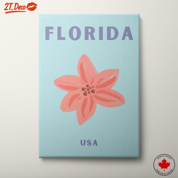 Florida Flower Art Design